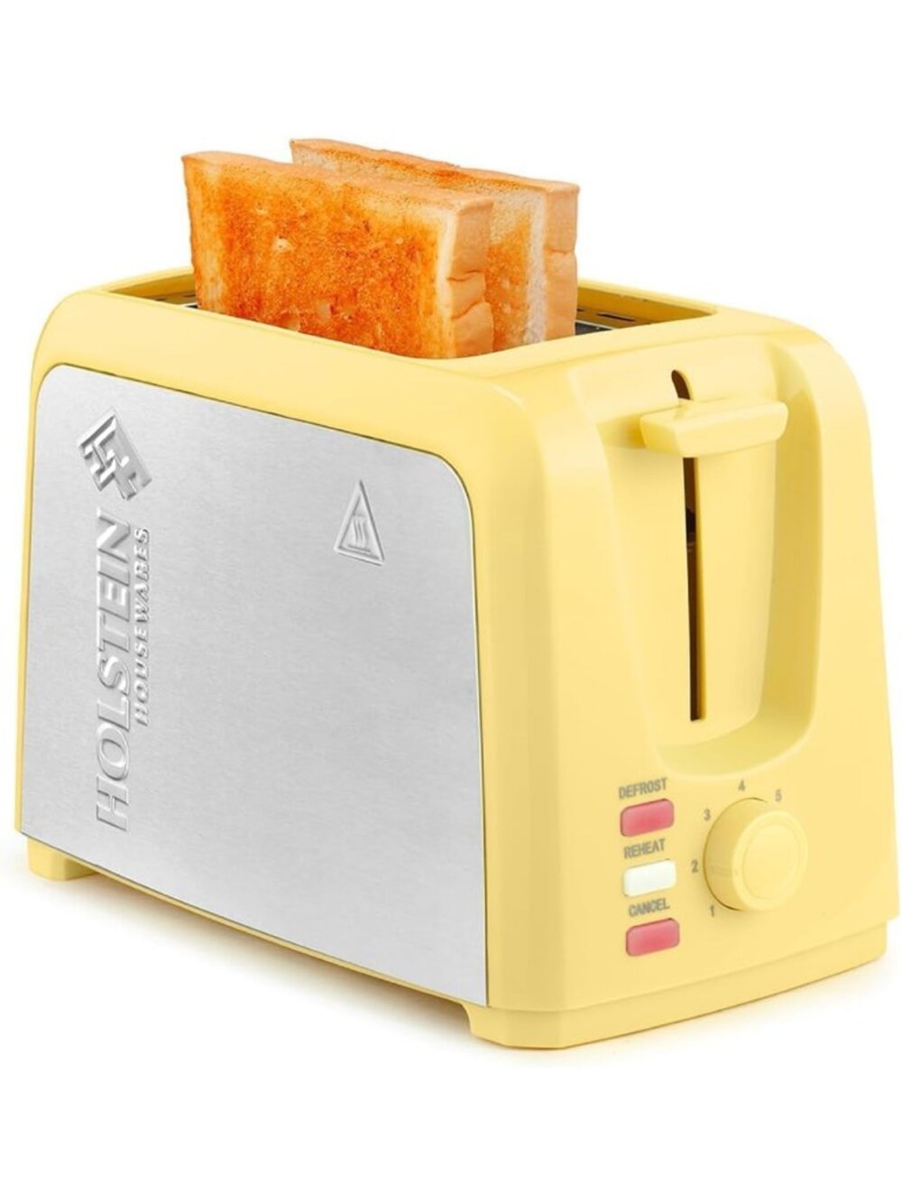 Compact Stainless Steel 2-Slice Toaster with 7 Browning Settings & Extra-Wide